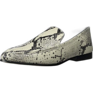 Vince Camuto Slip On Loafers Shoes Snake Pointed Toe Flat Womens Size 7.5 38 NEW